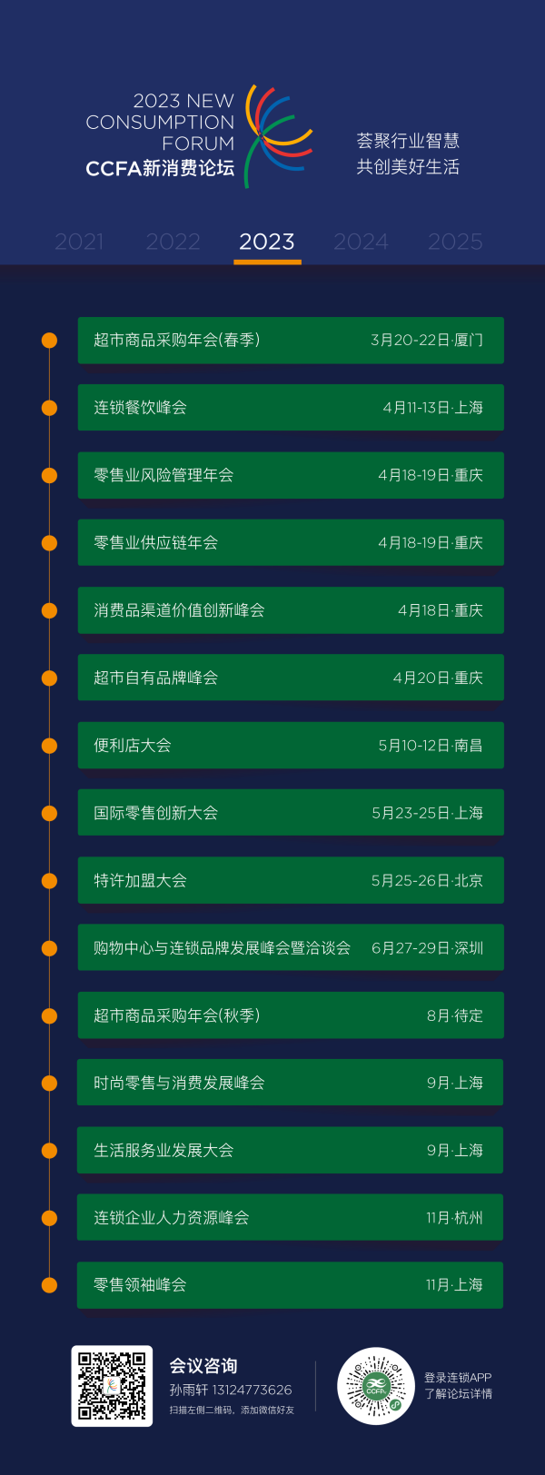 CCFA新消费论坛及展览活动全年计划发布